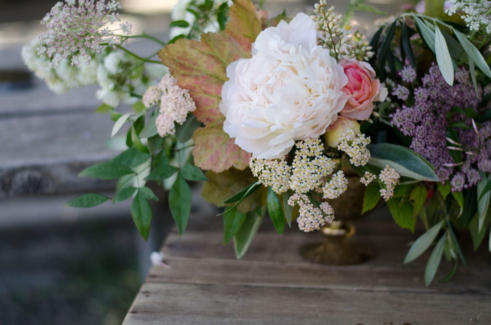 peach, blush wedding bouquet, verbena, romantic, peonies, farmer florist