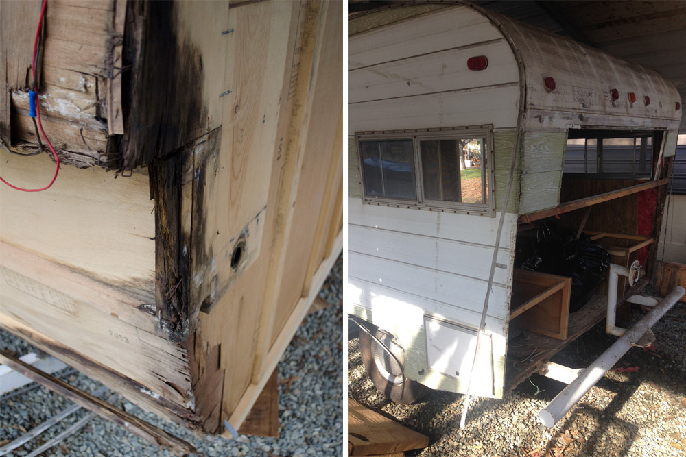 the wild aspen vintage trailer before restoration diy makeover before