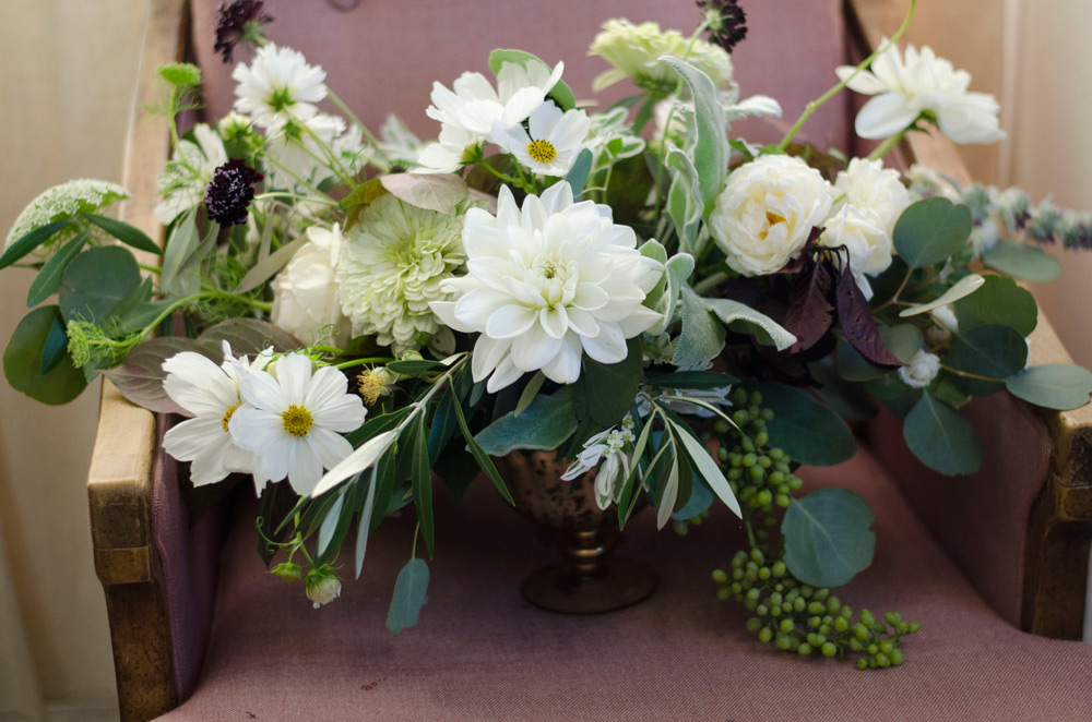 farmer florist centerpiece