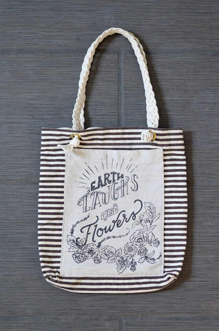 earth laughs in flowers tote